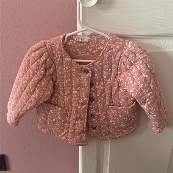 Jessica Simpson Other - Girls Jessica Simpson Floral Pink Quilted Kids Jacket - Size 2T